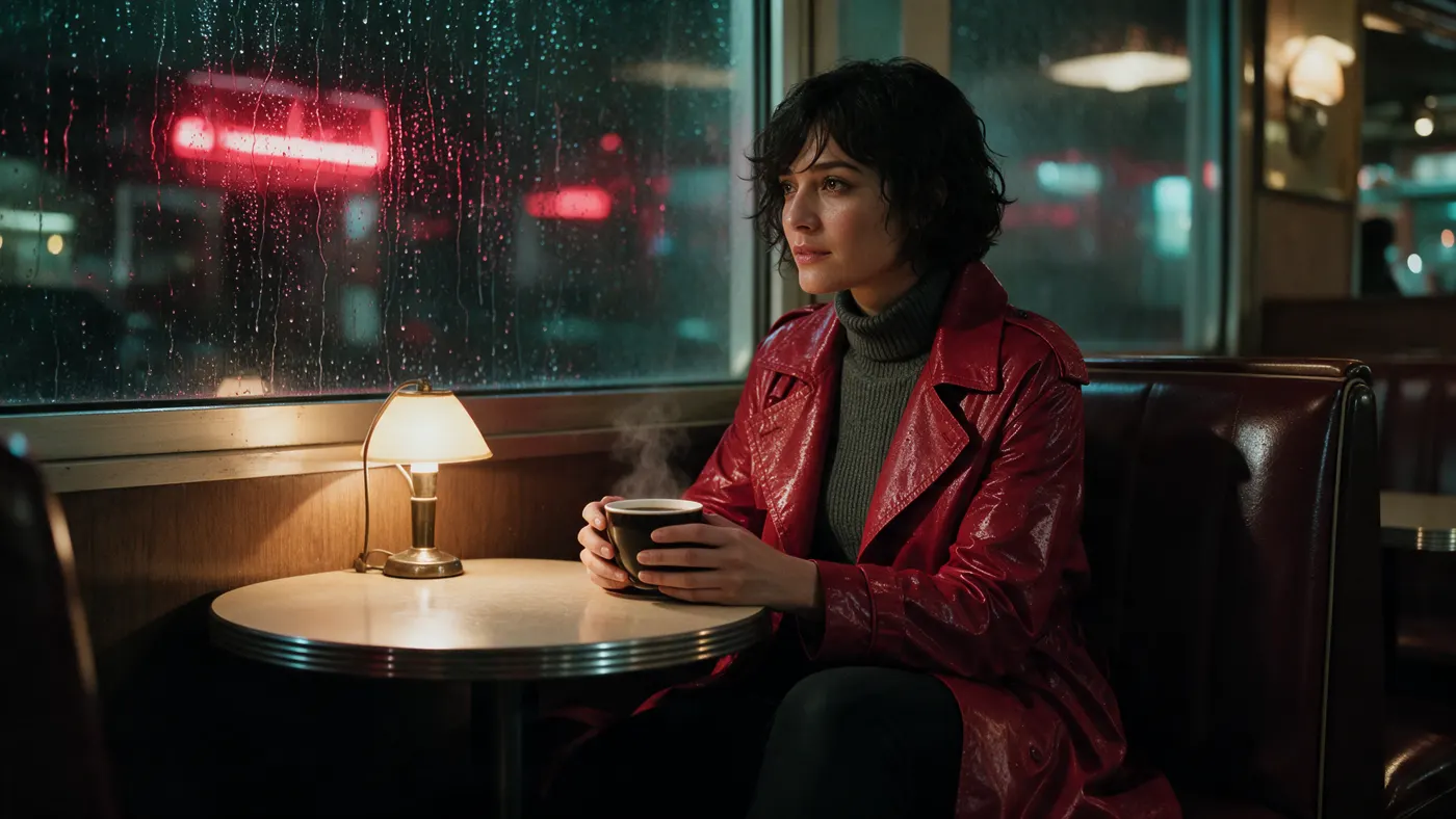 La misma detective en una escena nueva gracias a la imagen de referencia.